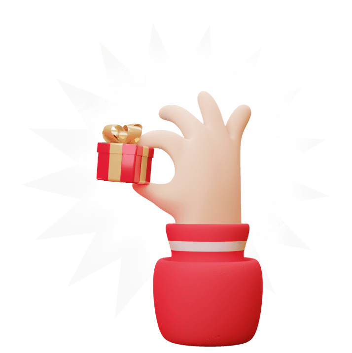 Arm with gift